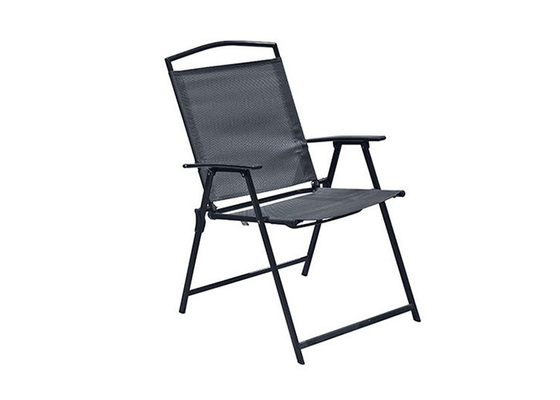 Çelik Katlanabilir Textilene Bahçe Sandalyeleri Toz Boya Rengi