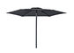 6 Kaburga Düz Kutuplu OEM ODM Dikdörtgen Açık Güneş Şemsiyesi Şemsiyesi