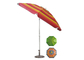 Avlu Katlanır Plaj Şemsiyesi, Açık Şemsiye Şemsiyesi UV Dayanıklı