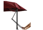 2.5M Çelik Anahtar Açık Asma Şemsiye Ofset Asma Veranda Şemsiyesi