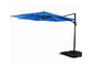 Yuvarlak Alu Büyük Ofset Veranda Şemsiyesi Suya Dayanıklı Konsol Şemsiye