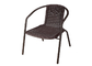 Anti Kalıp Bahçe Rattan Sandalye Metal ve Hasır Veranda Sandalyeleri 2.9kg
