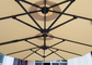 Veranda Çift Taraflı 4.5x2.65m Çelik Direkli Dış Mekan Güneş Şemsiyesi