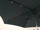 LED Işık ile Çelik 8 Kaburga Bahçe Merkezi Sütun Güneş Şemsiyesi