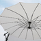 Rüzgar Geçirmez Dış Mekan Asılı Şemsiye 3M Alüminyum Direk Çelik Kaburga