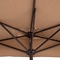 Yarım Yan Balkon Şemsiyesi Dış Mekan Standı Direk Duvar Şemsiyesi DIA2.3M