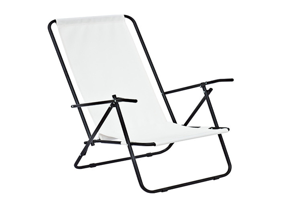 Polyester Malzeme Çelik Katlanır Kamp Sandalyesi Düz Renkler ve Baskılı Desenler