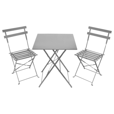 Veranda BSCI Katlanabilir Dış Mekan Masa ve Sandalyeler 3'lü Takım